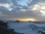 SX33352 Waves at Porthcawl lighthouse.jpg